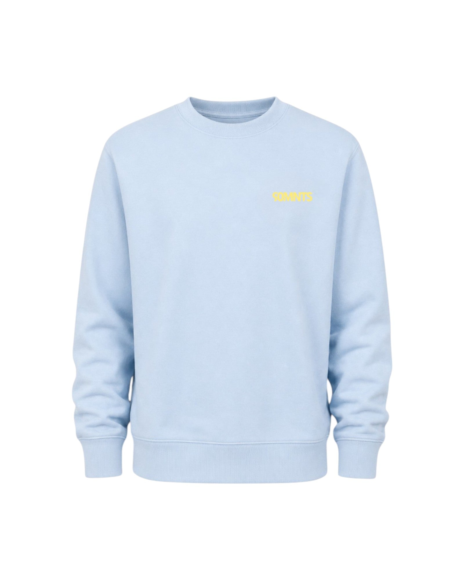90MNTS Colour Sweater in blau mit gelben Print