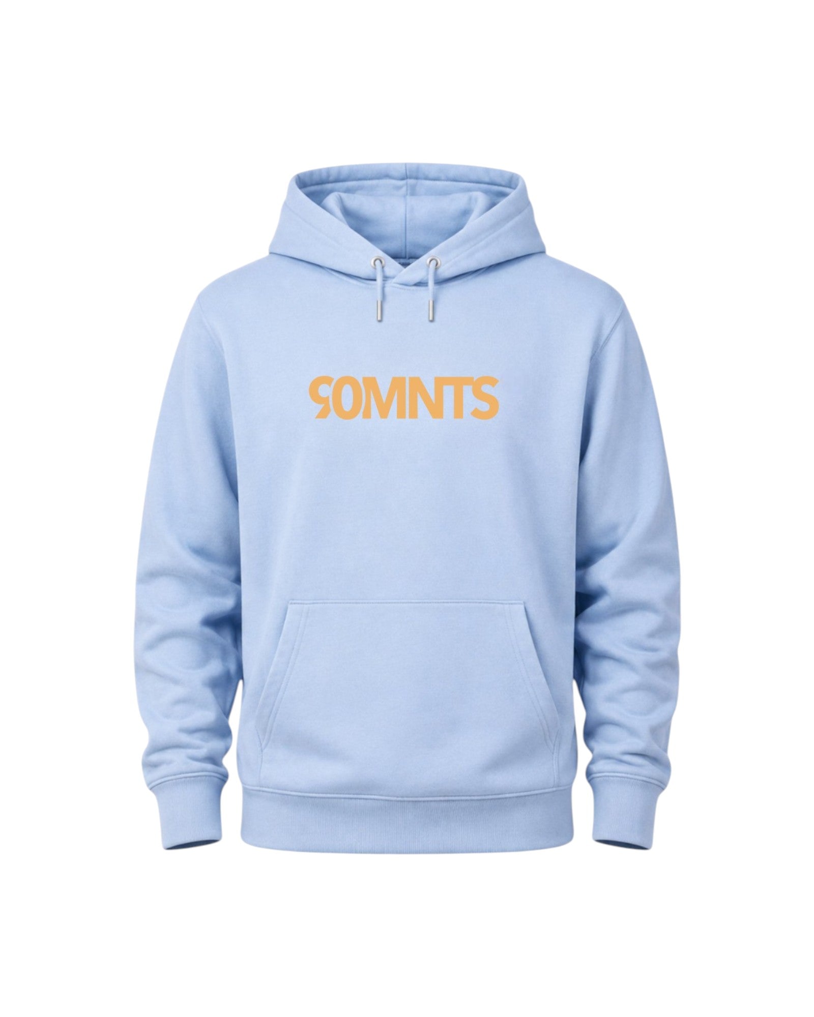 BE PART OF THE GAME Hoodie in Blau mit 90MNTS Print in Orange