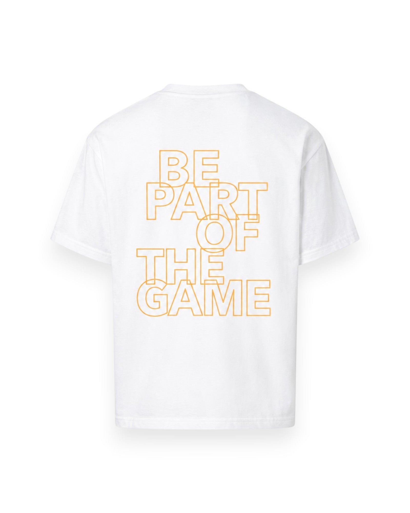 T-SHIRT OVERSIZED WHITE / ORANGE - BPOTG