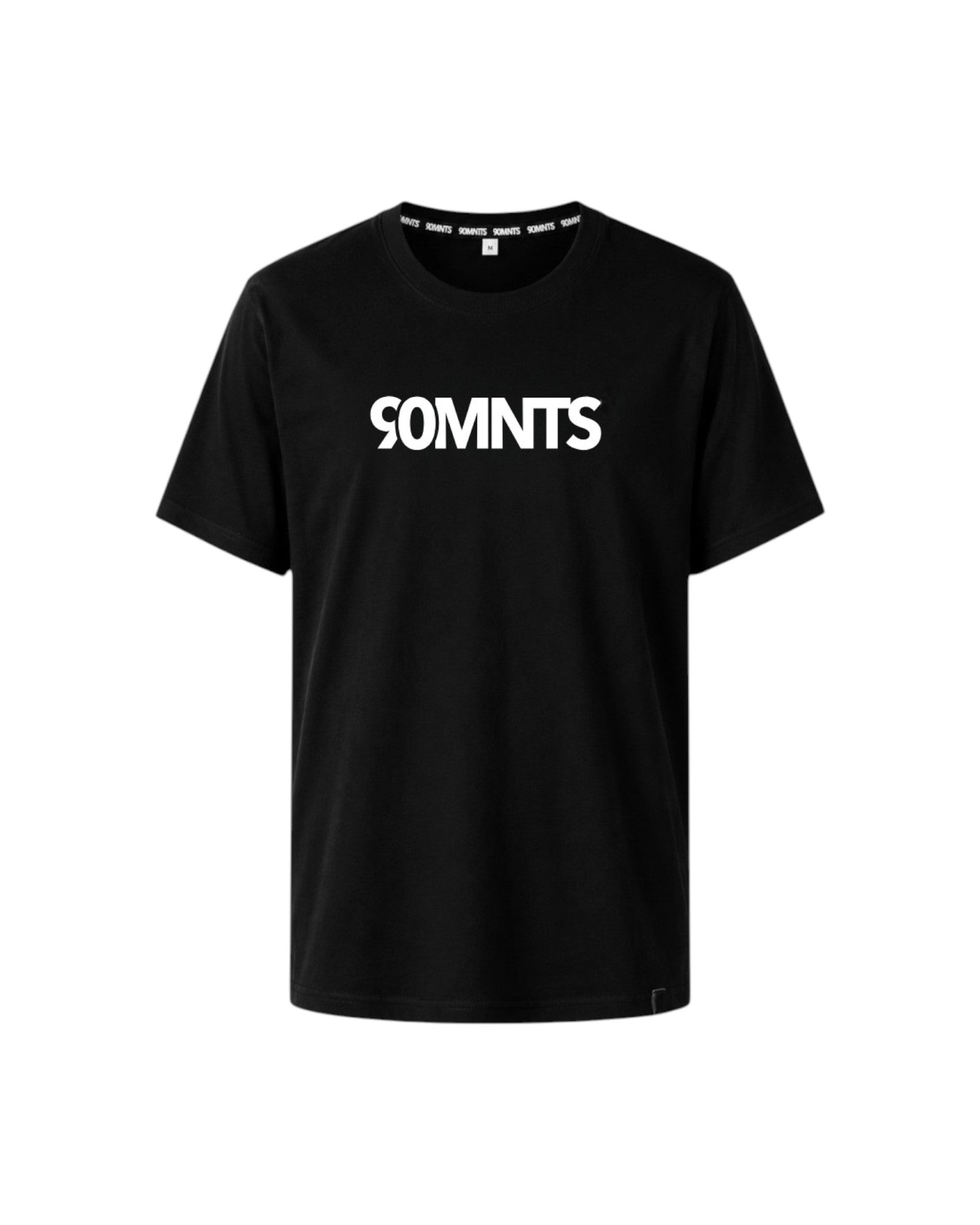 90 Core T-Shirt in schwarz mit weißem 90MNTS Print