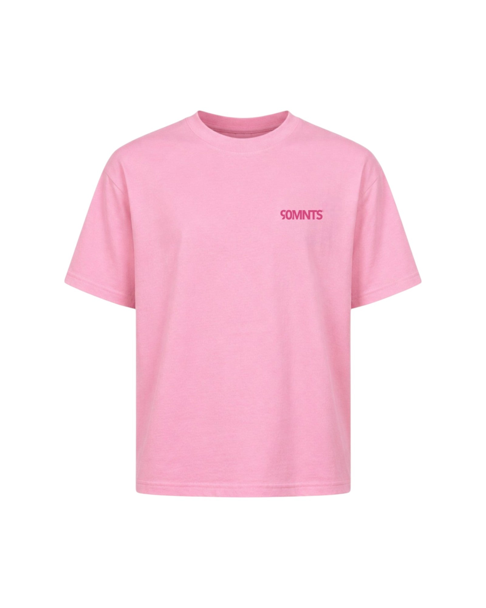 90MNTS T-Shirt in pink mit kleinem Print in pink
