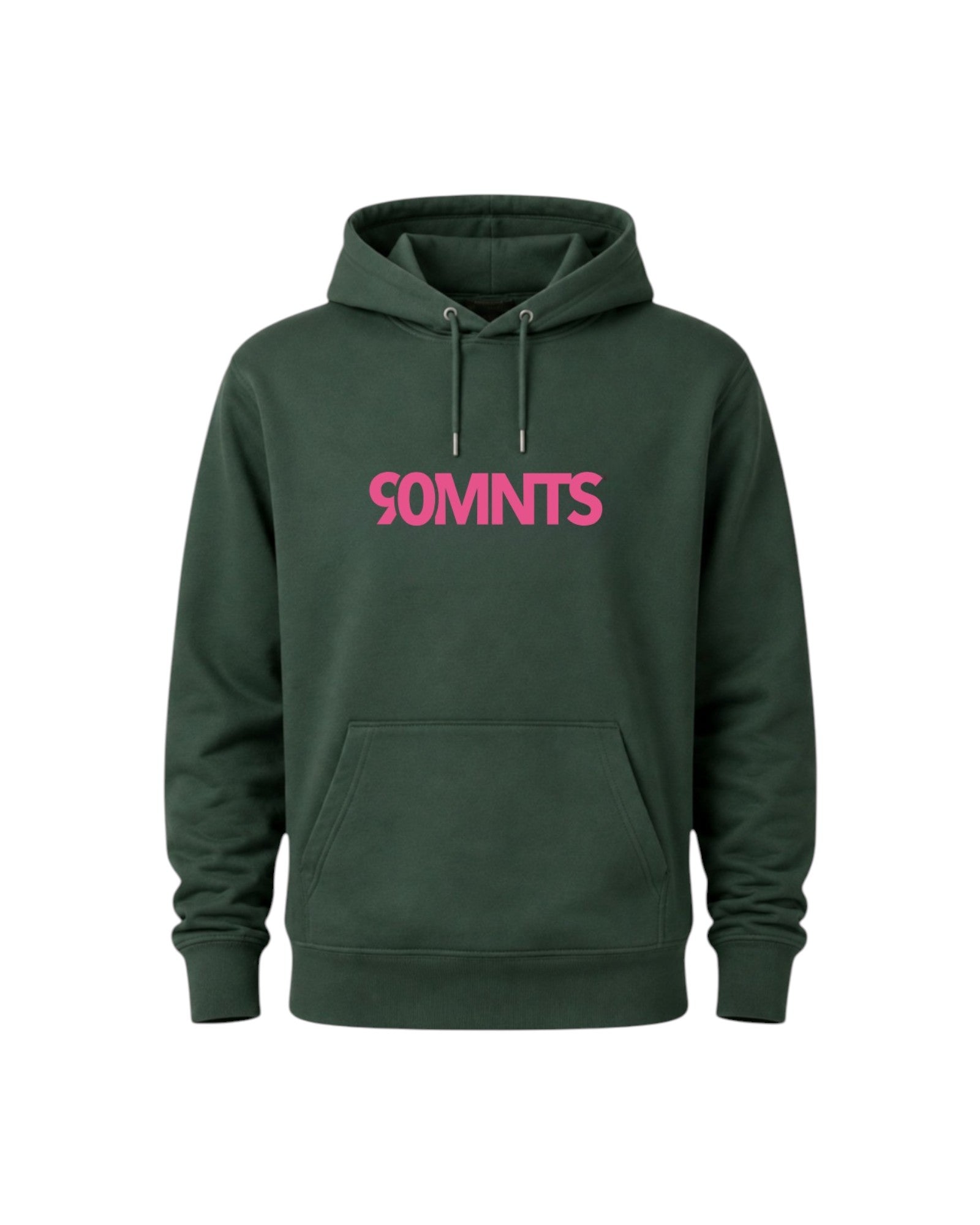 BE PART OF THE GAME Hoodie in Petrol mit 90MNTS Print in Pink