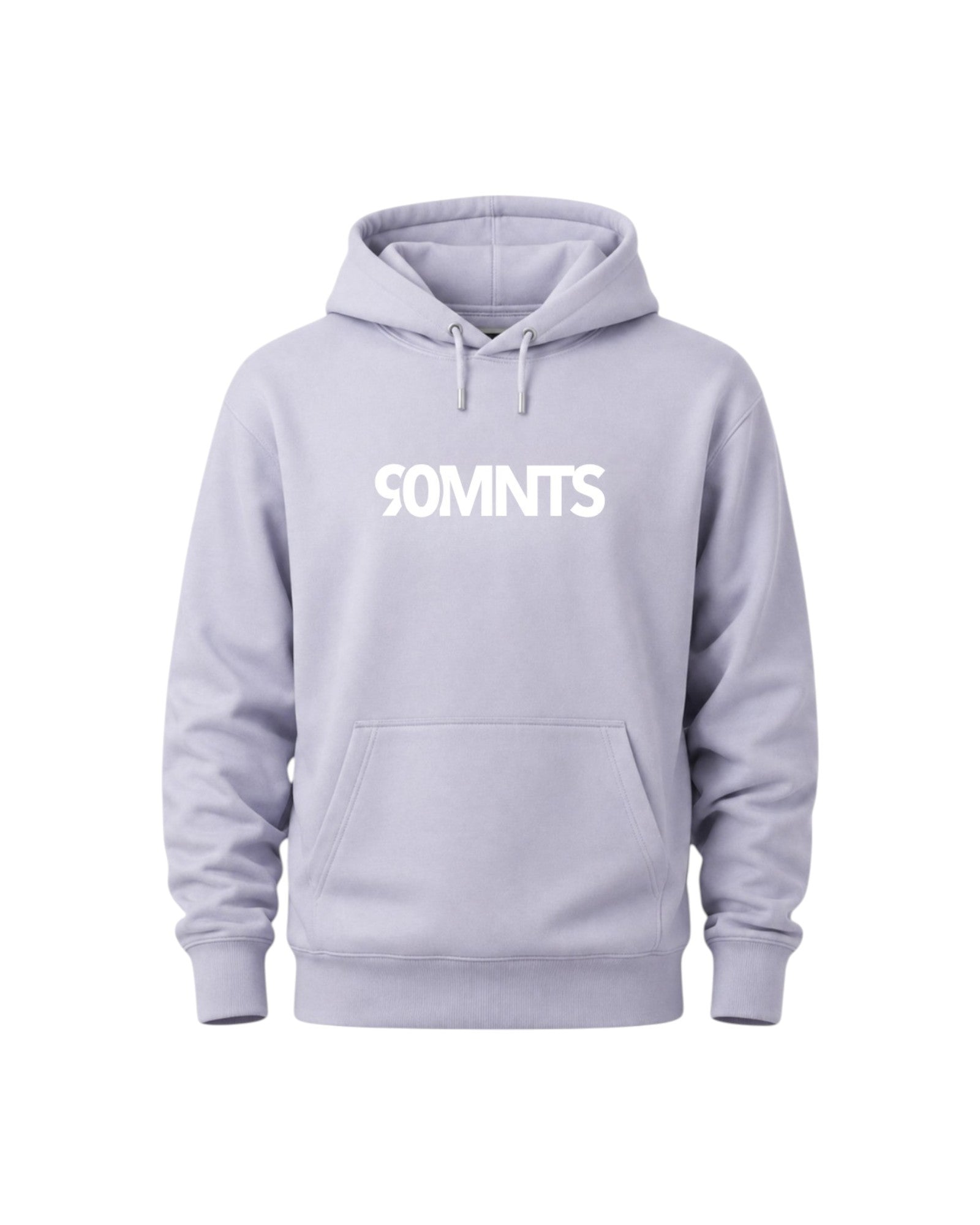 BE PART OF THE GAME Hoodie in Lavendel mit 90MNTS Print in weiß
